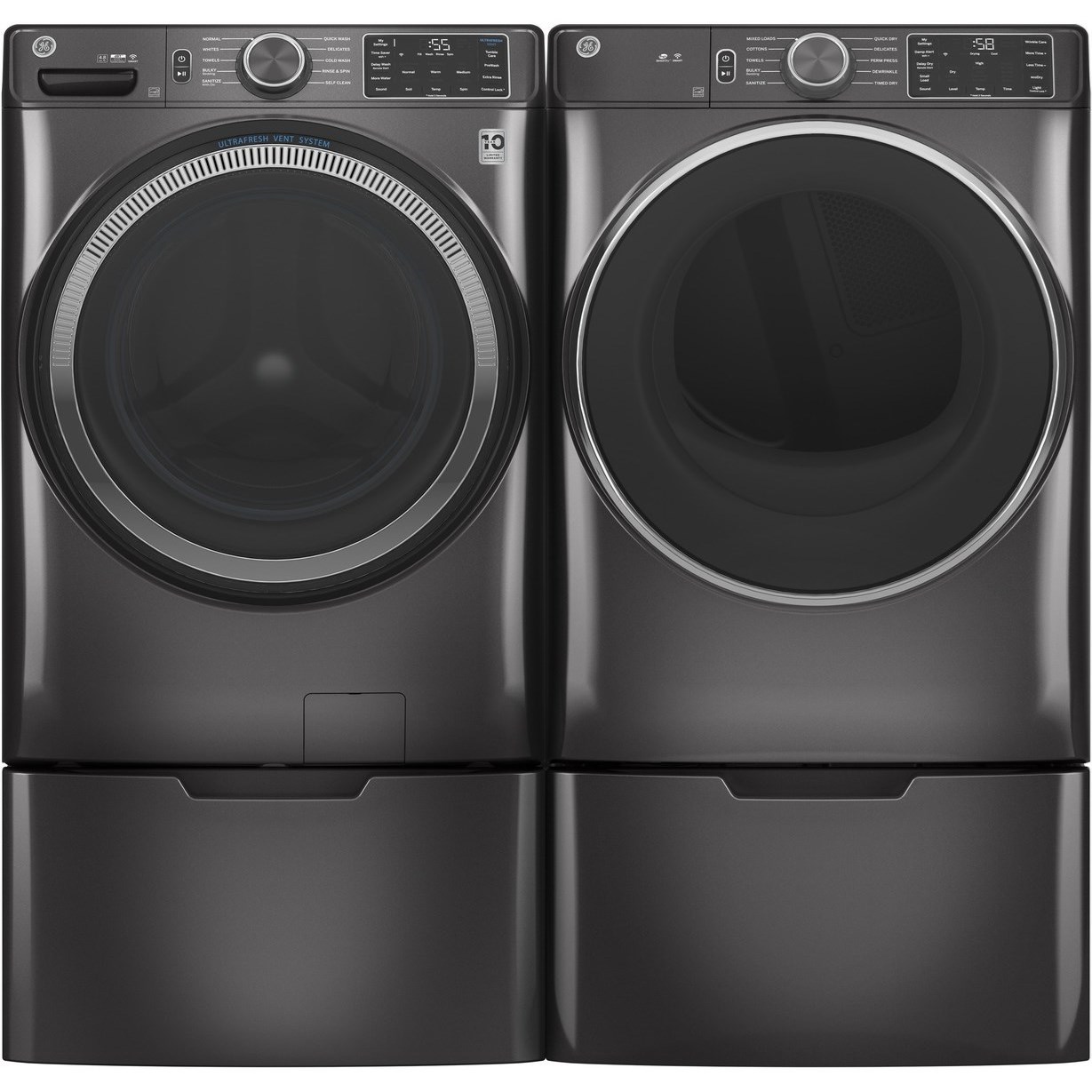 GE Appliances GE® 4.8 cu. ft. Capacity Smart Front Load ENERGY STAR